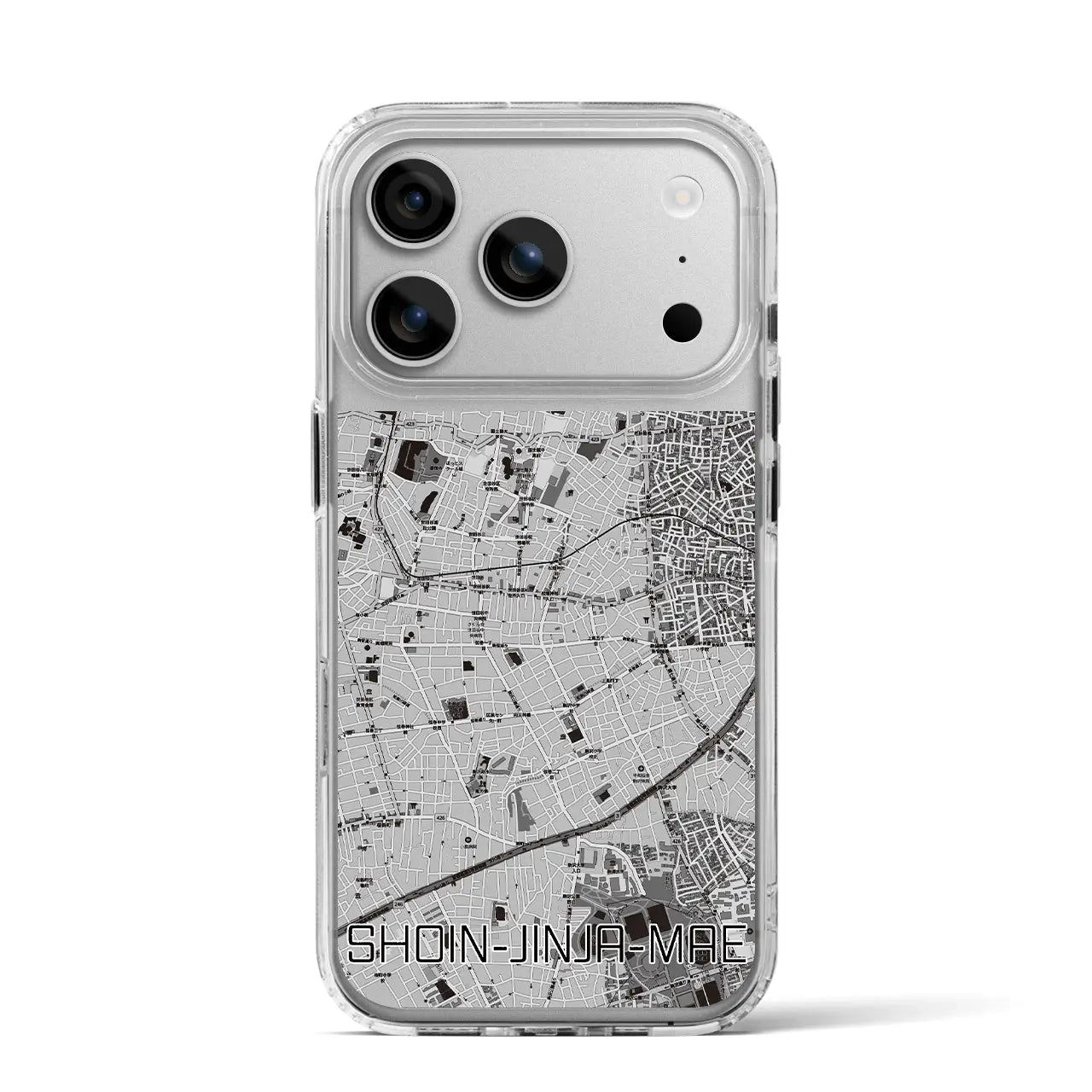 【松陰神社前(東京都)】地図柄iPhoneケース(MagSafeタイプ)