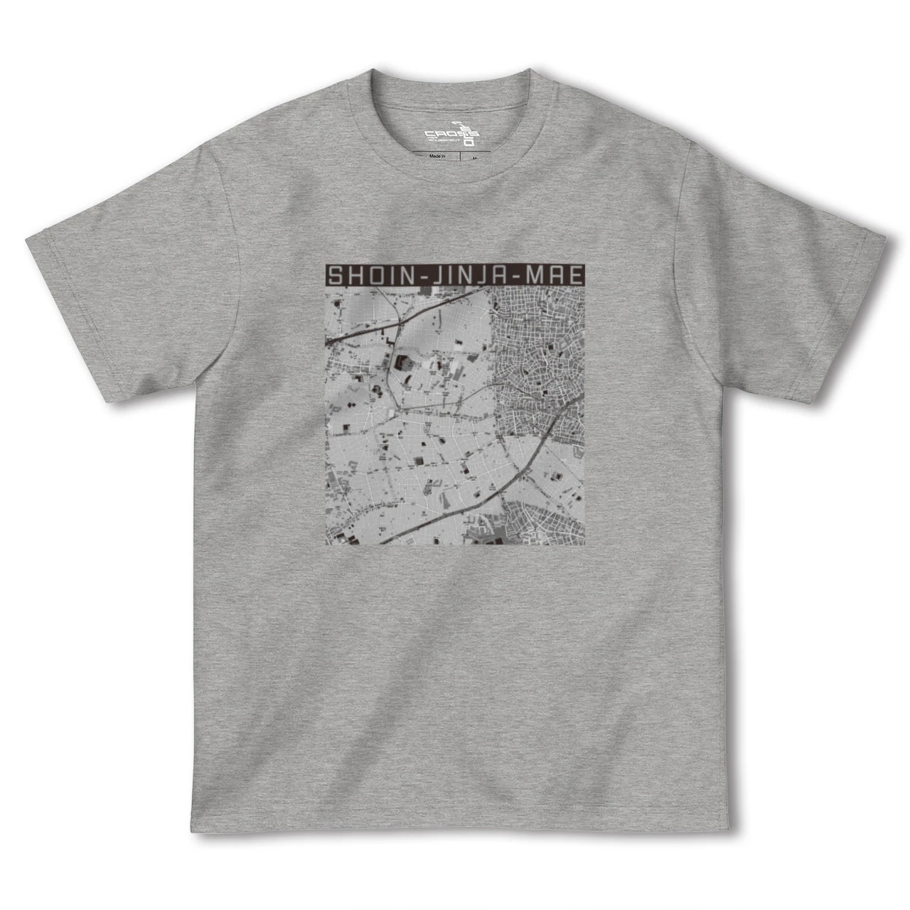 【松陰神社前(東京都)】地図柄ヘビーウェイトTシャツ