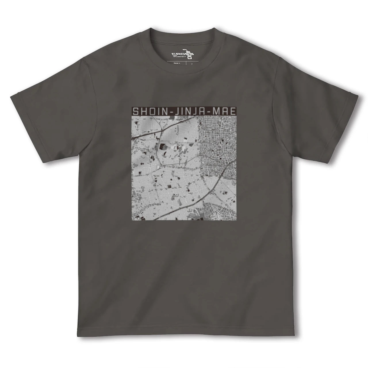 【松陰神社前(東京都)】地図柄ヘビーウェイトTシャツ