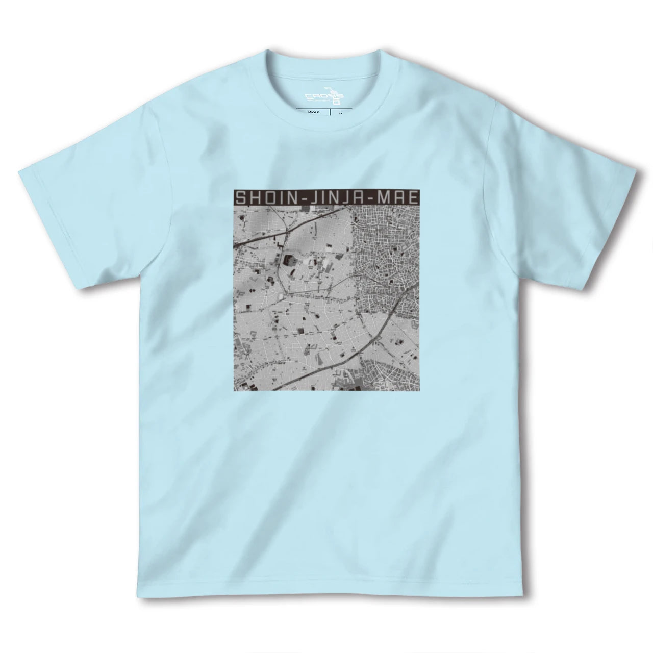 【松陰神社前(東京都)】地図柄ヘビーウェイトTシャツ