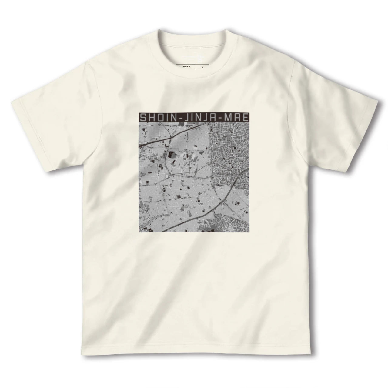 【松陰神社前(東京都)】地図柄ヘビーウェイトTシャツ