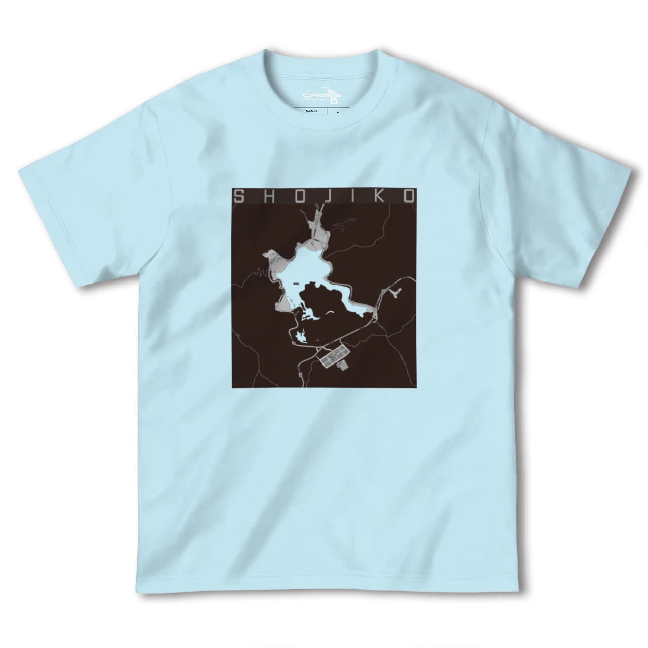 【精進湖(山梨県)】地図柄ヘビーウェイトTシャツ