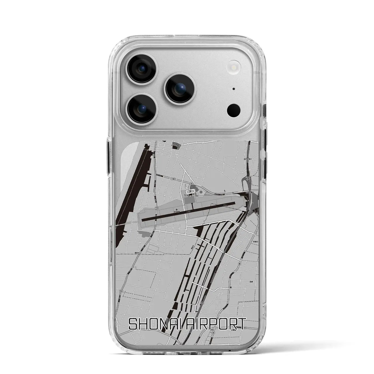 【庄内空港(山形県)】地図柄iPhoneケース(MagSafeタイプ)