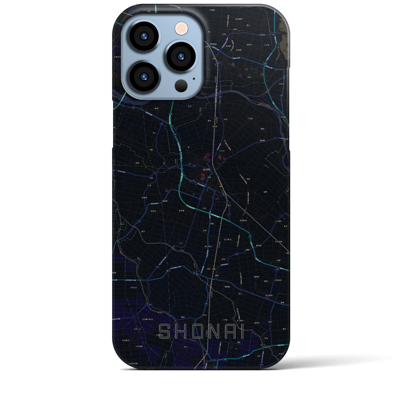 【庄内(山形県)】地図柄iPhoneケース(バックカバータイプ)