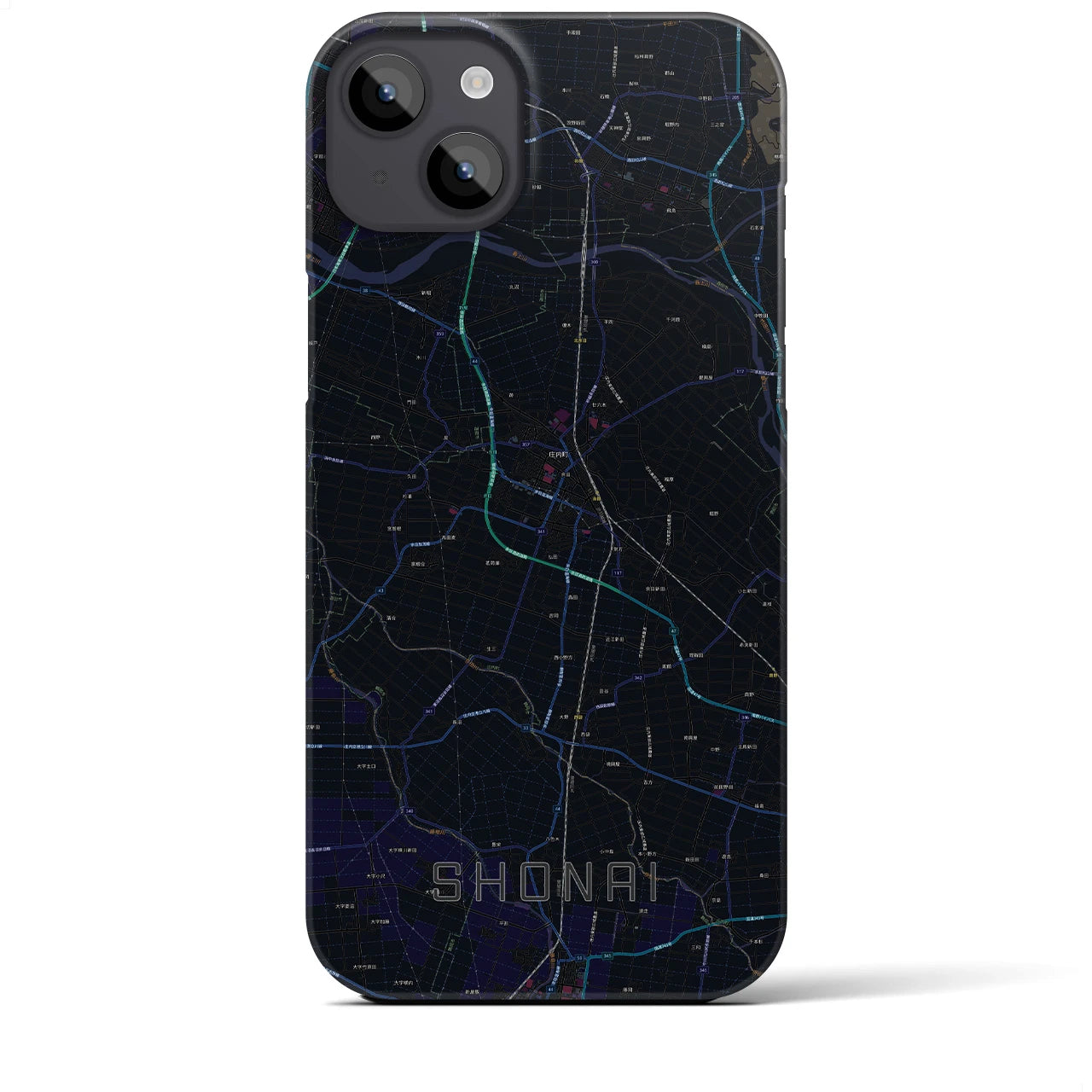 【庄内(山形県)】地図柄iPhoneケース(バックカバータイプ)