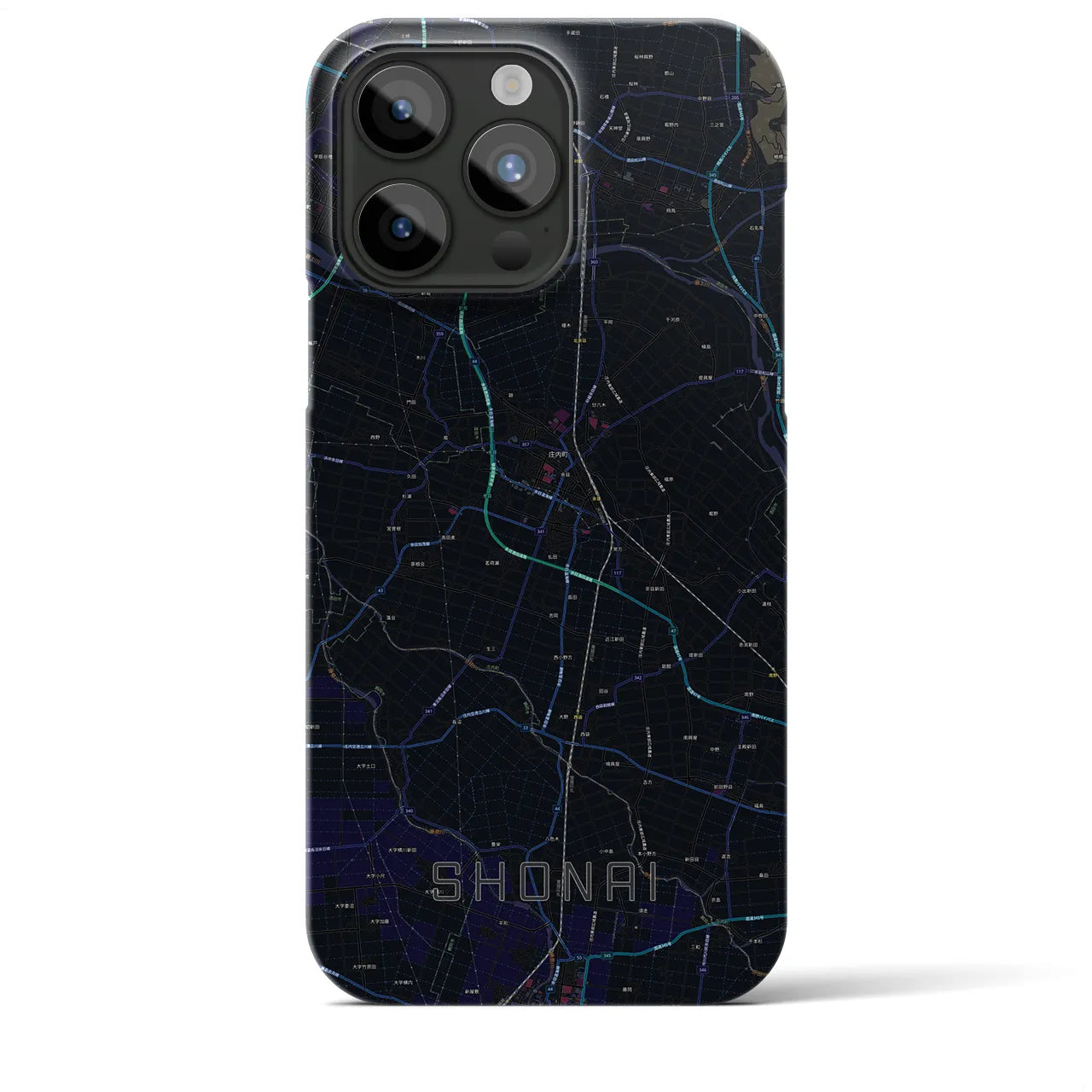 【庄内(山形県)】地図柄iPhoneケース(バックカバータイプ)
