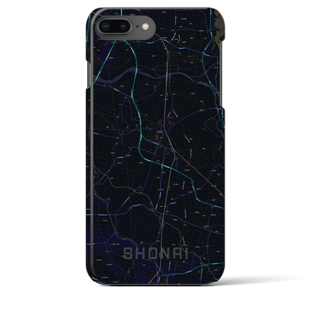 【庄内(山形県)】地図柄iPhoneケース(バックカバータイプ)
