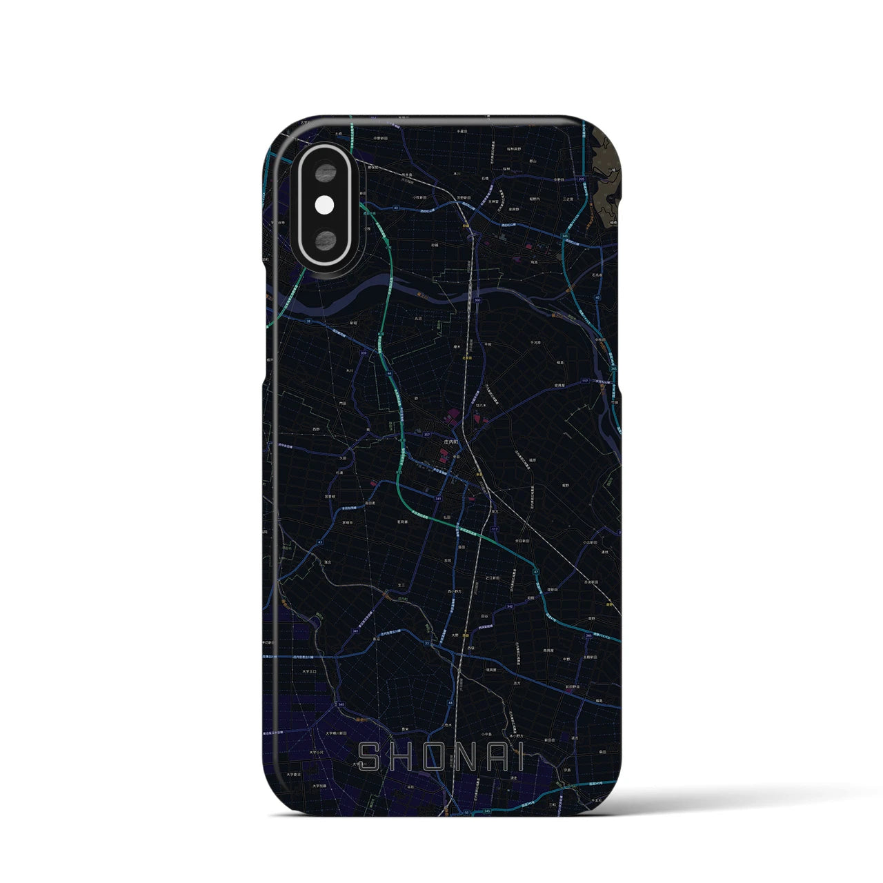 【庄内(山形県)】地図柄iPhoneケース(バックカバータイプ)
