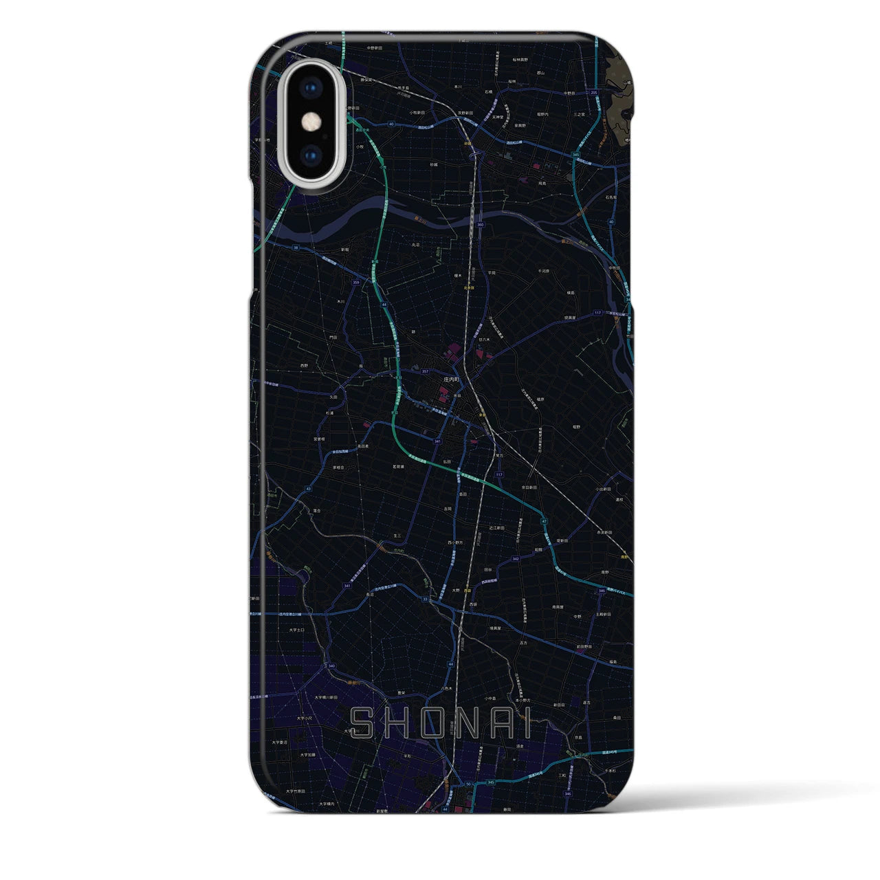 【庄内(山形県)】地図柄iPhoneケース(バックカバータイプ)
