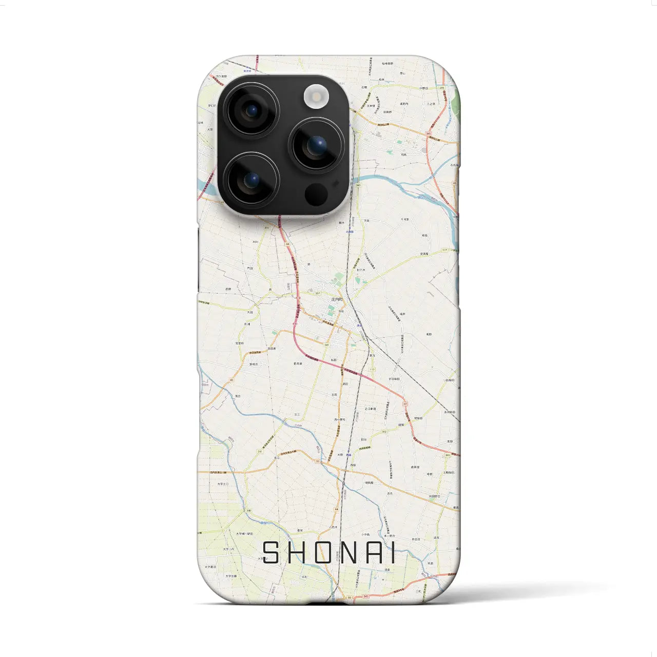 【庄内(山形県)】地図柄iPhoneケース(バックカバータイプ)