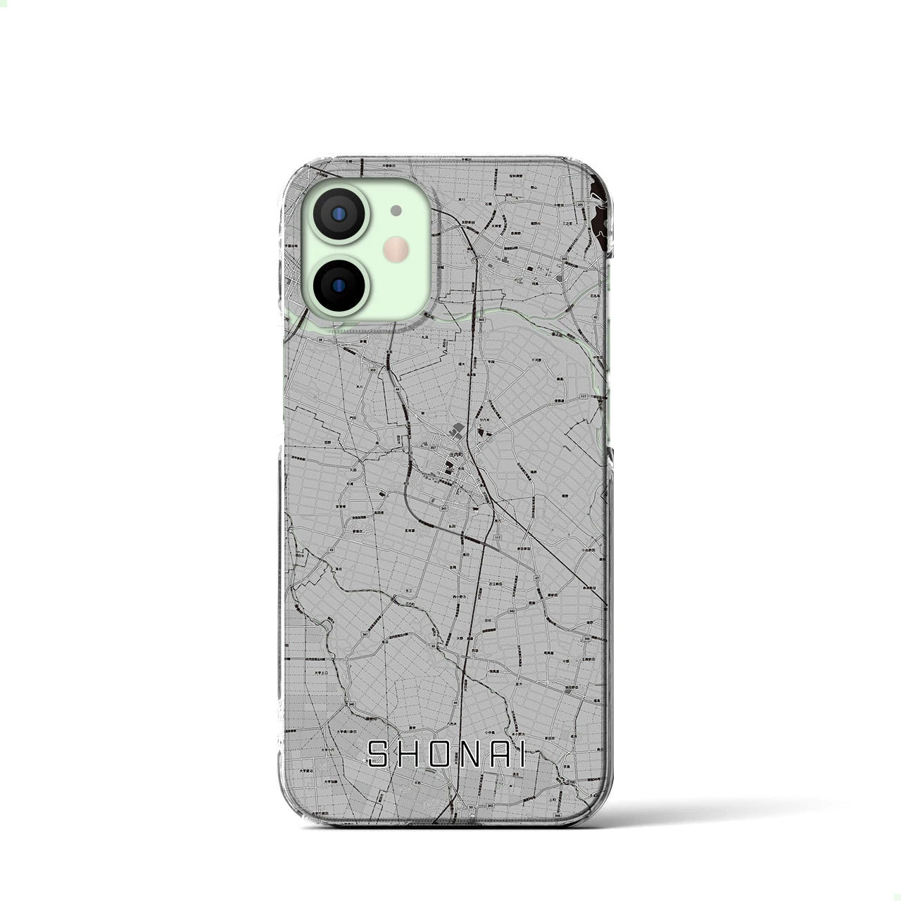 【庄内(山形県)】地図柄iPhoneケース(クリアタイプ)