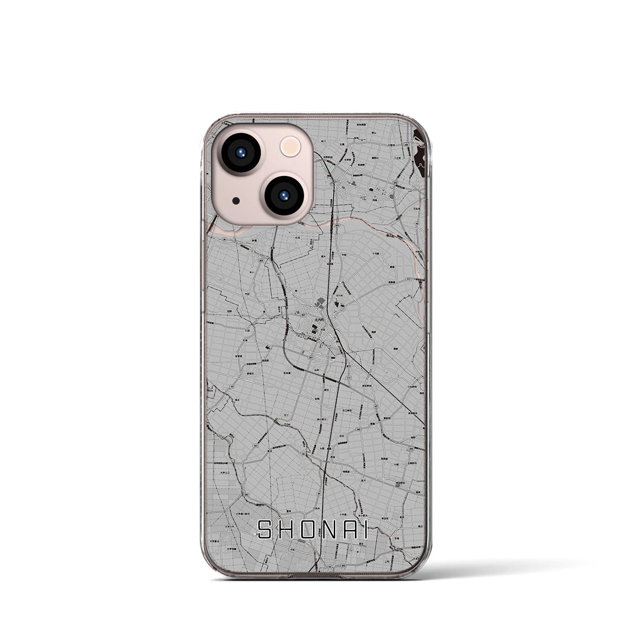 【庄内(山形県)】地図柄iPhoneケース(クリアタイプ)