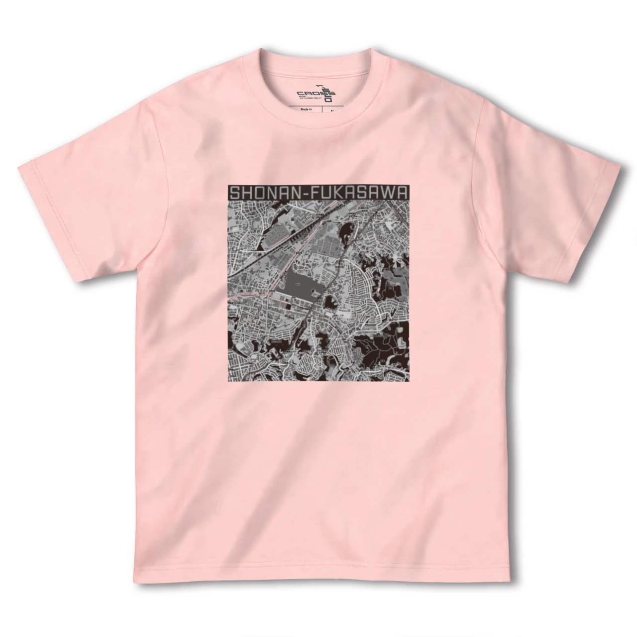 【湘南深沢(神奈川県)】地図柄ヘビーウェイトTシャツ