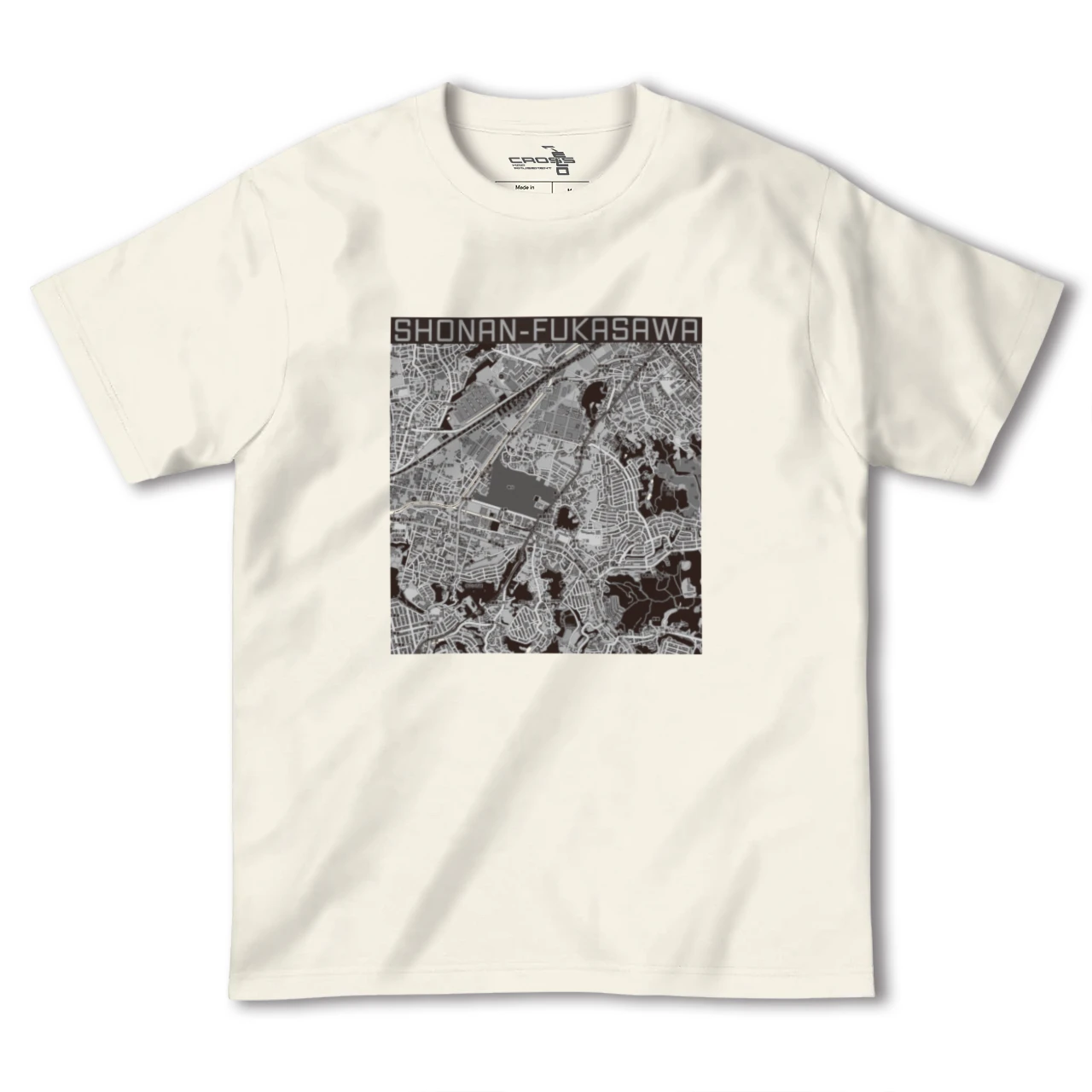 【湘南深沢(神奈川県)】地図柄ヘビーウェイトTシャツ