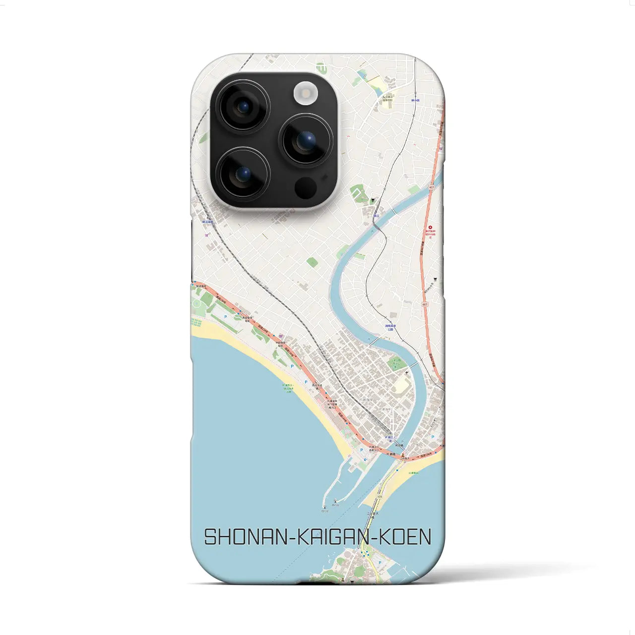 【湘南海岸公園(神奈川県)】地図柄iPhoneケース(バックカバータイプ)