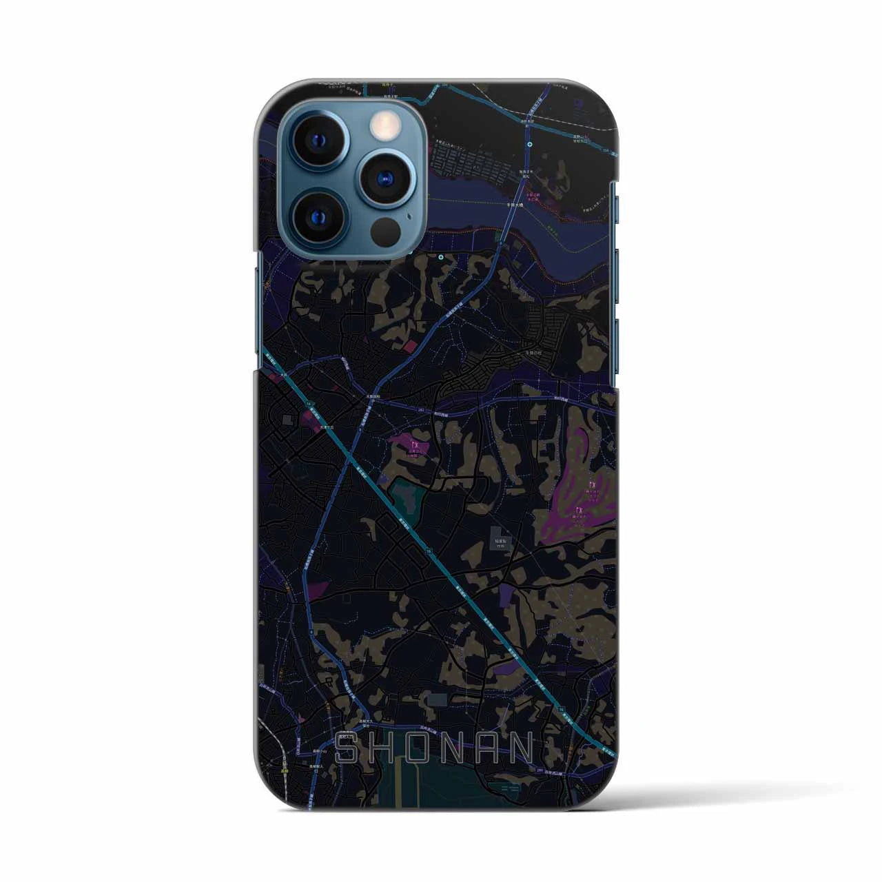 【沼南(千葉県)】地図柄iPhoneケース(バックカバータイプ)