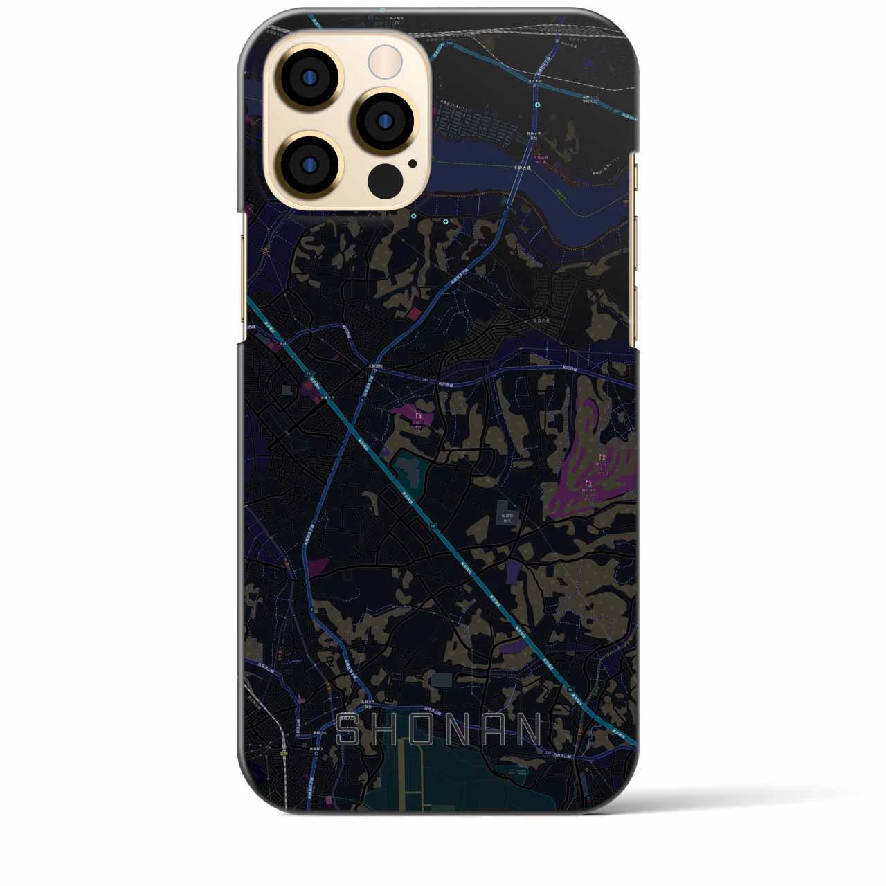 【沼南(千葉県)】地図柄iPhoneケース(バックカバータイプ)