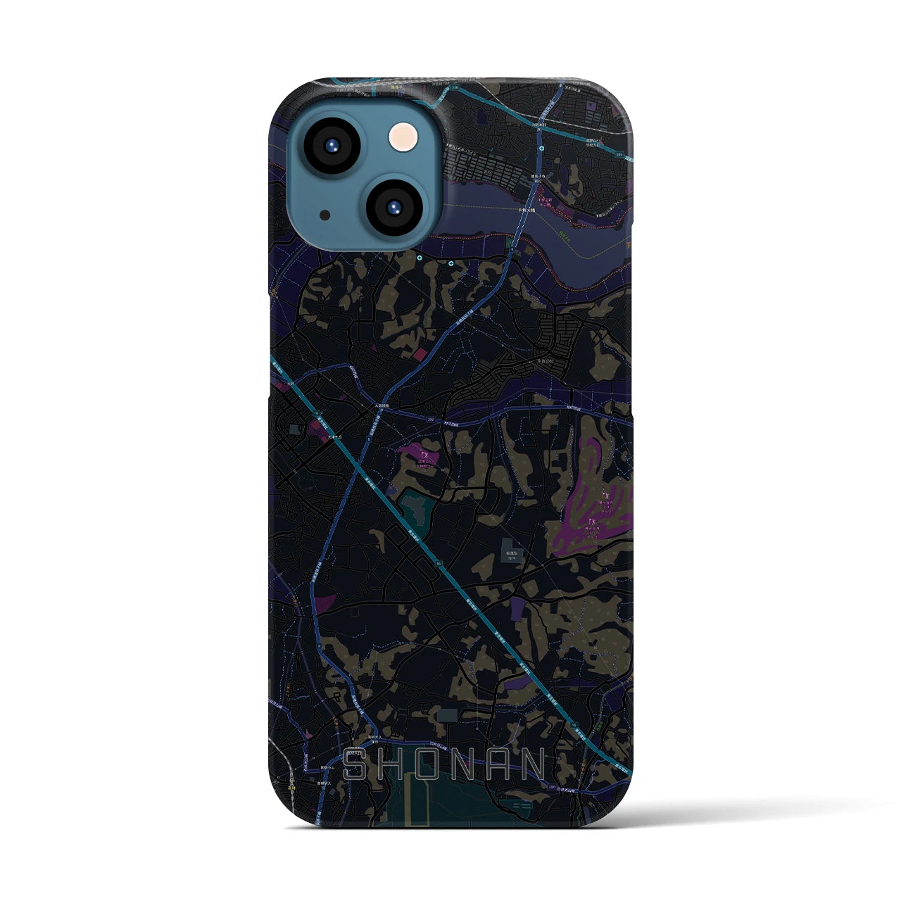 【沼南(千葉県)】地図柄iPhoneケース(バックカバータイプ)