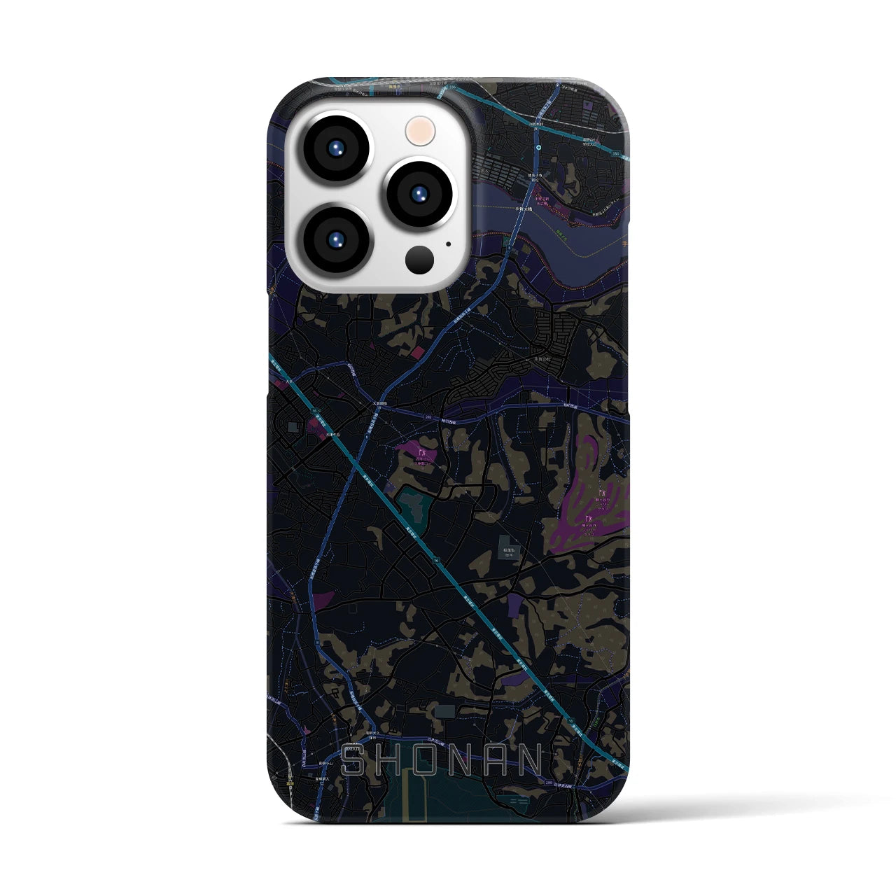 【沼南(千葉県)】地図柄iPhoneケース(バックカバータイプ)