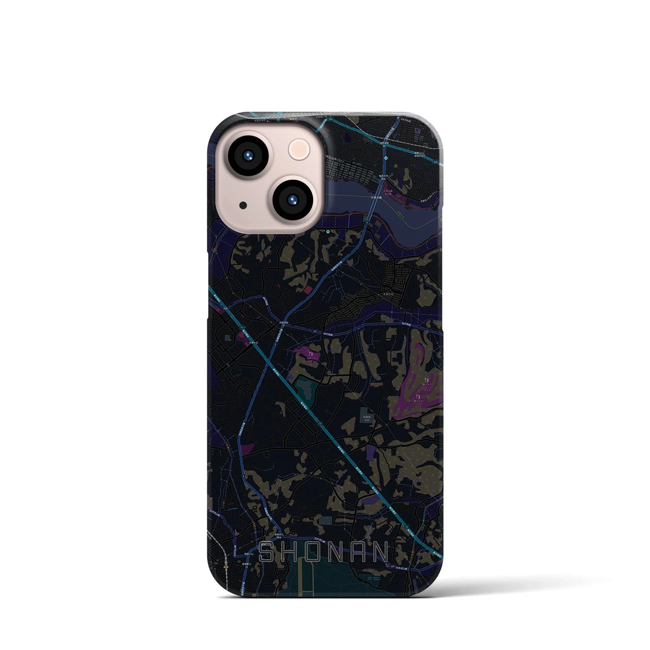 【沼南(千葉県)】地図柄iPhoneケース(バックカバータイプ)