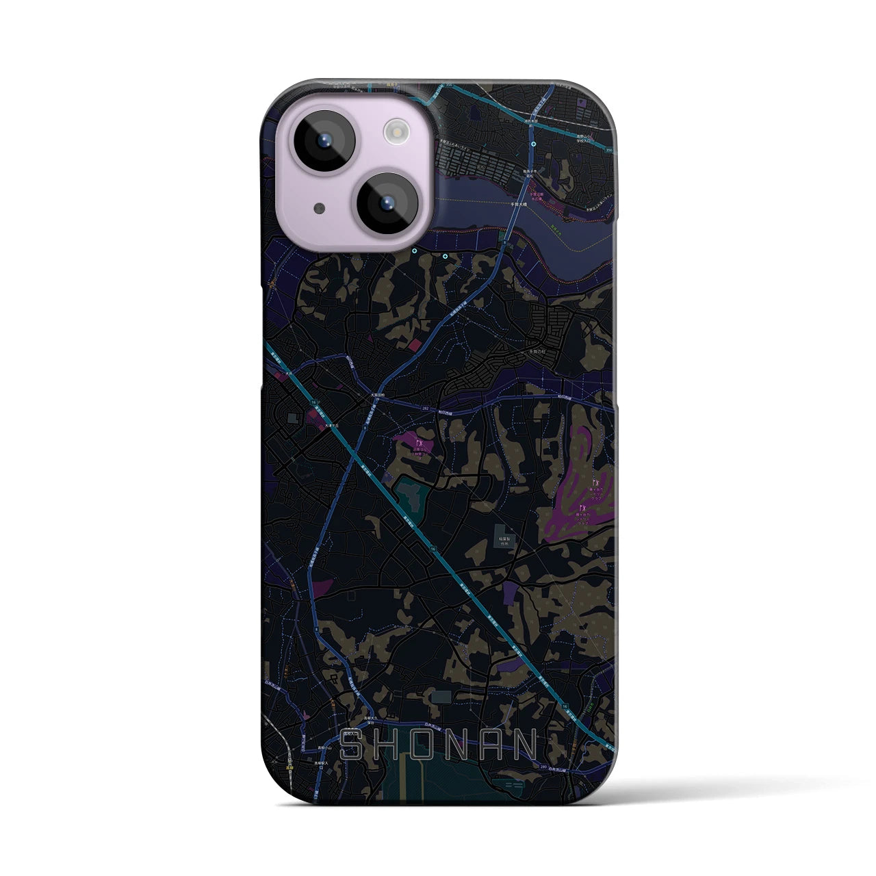 【沼南(千葉県)】地図柄iPhoneケース(バックカバータイプ)