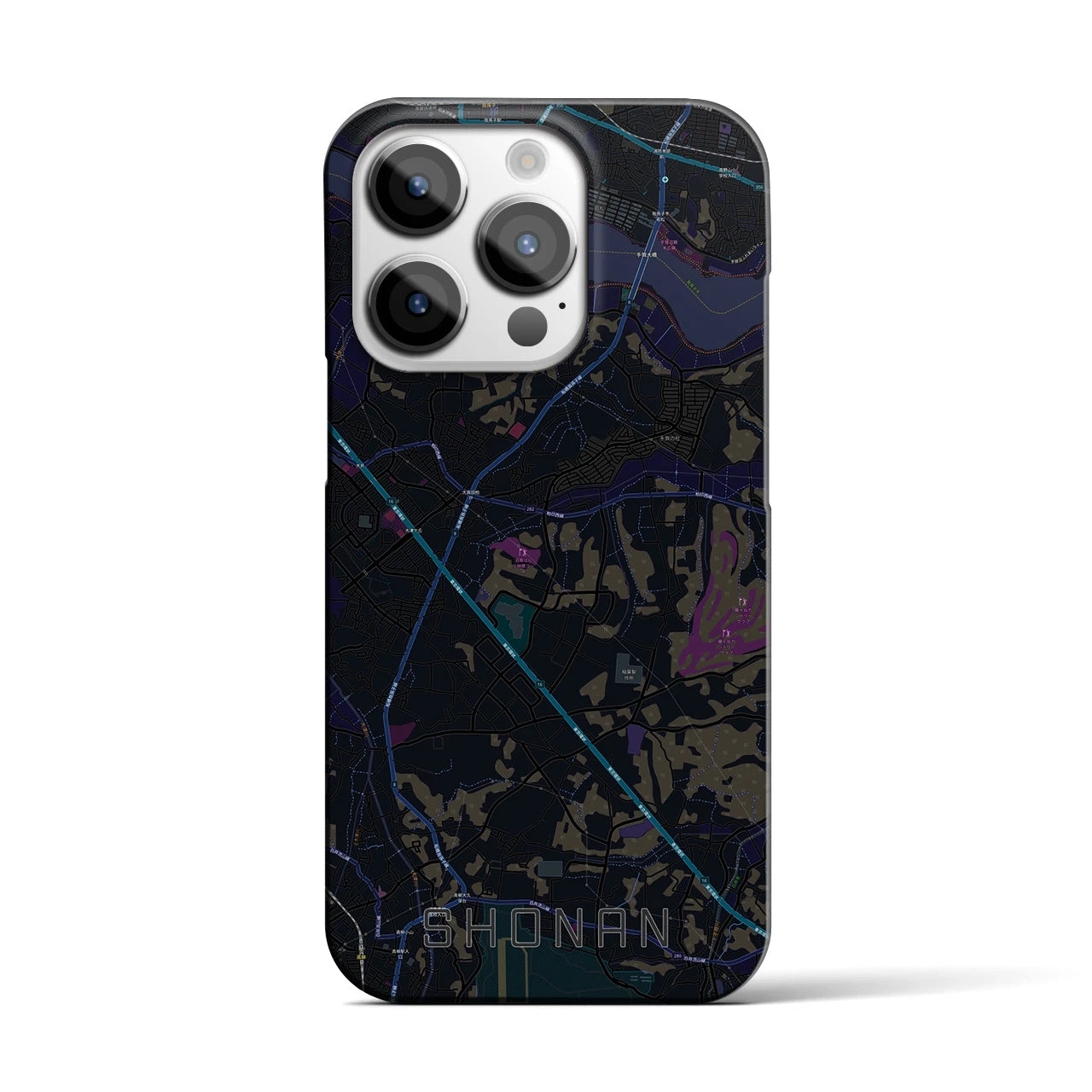 【沼南(千葉県)】地図柄iPhoneケース(バックカバータイプ)