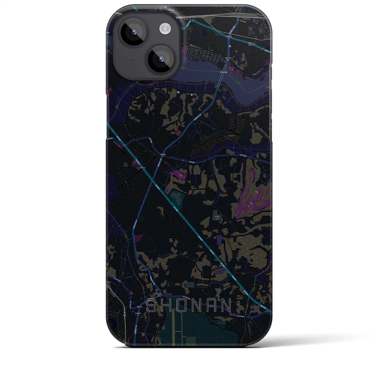 【沼南(千葉県)】地図柄iPhoneケース(バックカバータイプ)