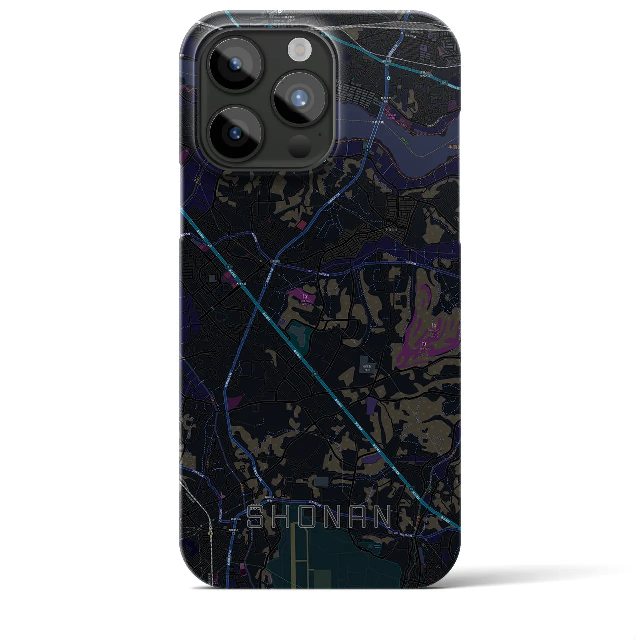 【沼南(千葉県)】地図柄iPhoneケース(バックカバータイプ)