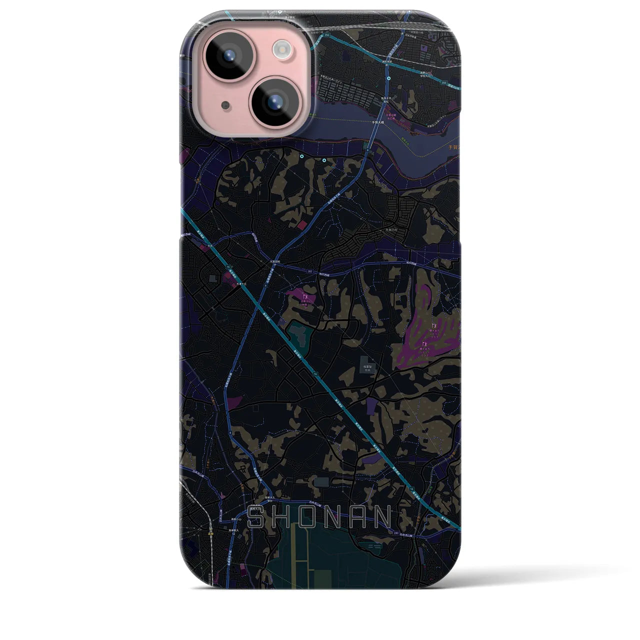 【沼南(千葉県)】地図柄iPhoneケース(バックカバータイプ)