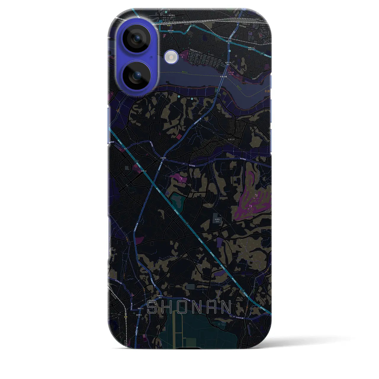 【沼南(千葉県)】地図柄iPhoneケース(バックカバータイプ)