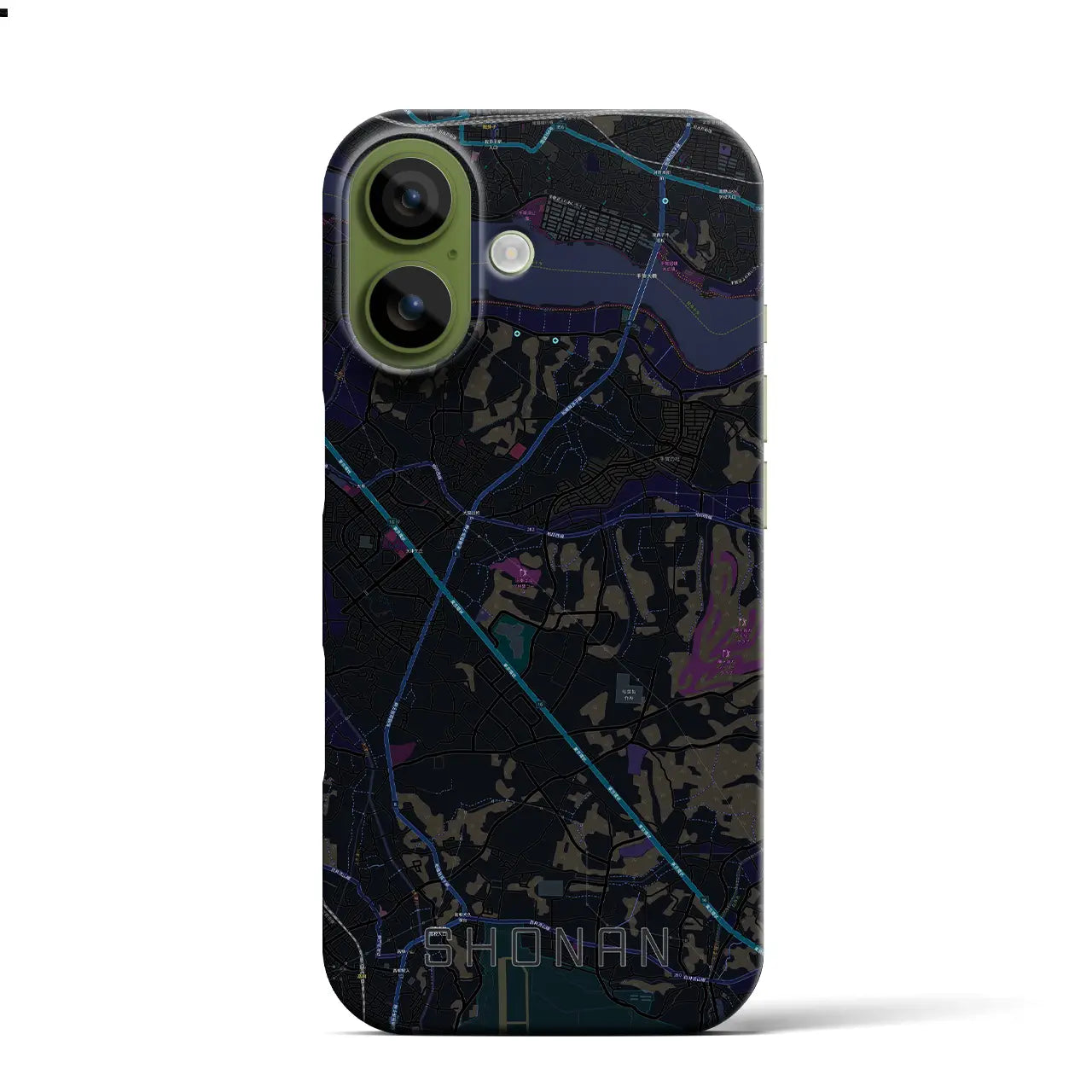 【沼南(千葉県)】地図柄iPhoneケース(バックカバータイプ)