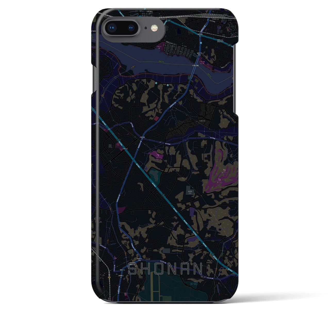 【沼南(千葉県)】地図柄iPhoneケース(バックカバータイプ)
