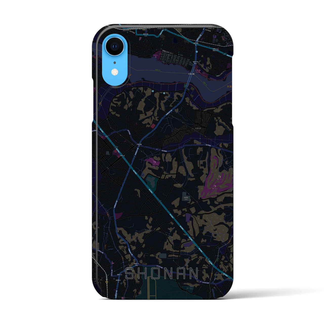 【沼南(千葉県)】地図柄iPhoneケース(バックカバータイプ)