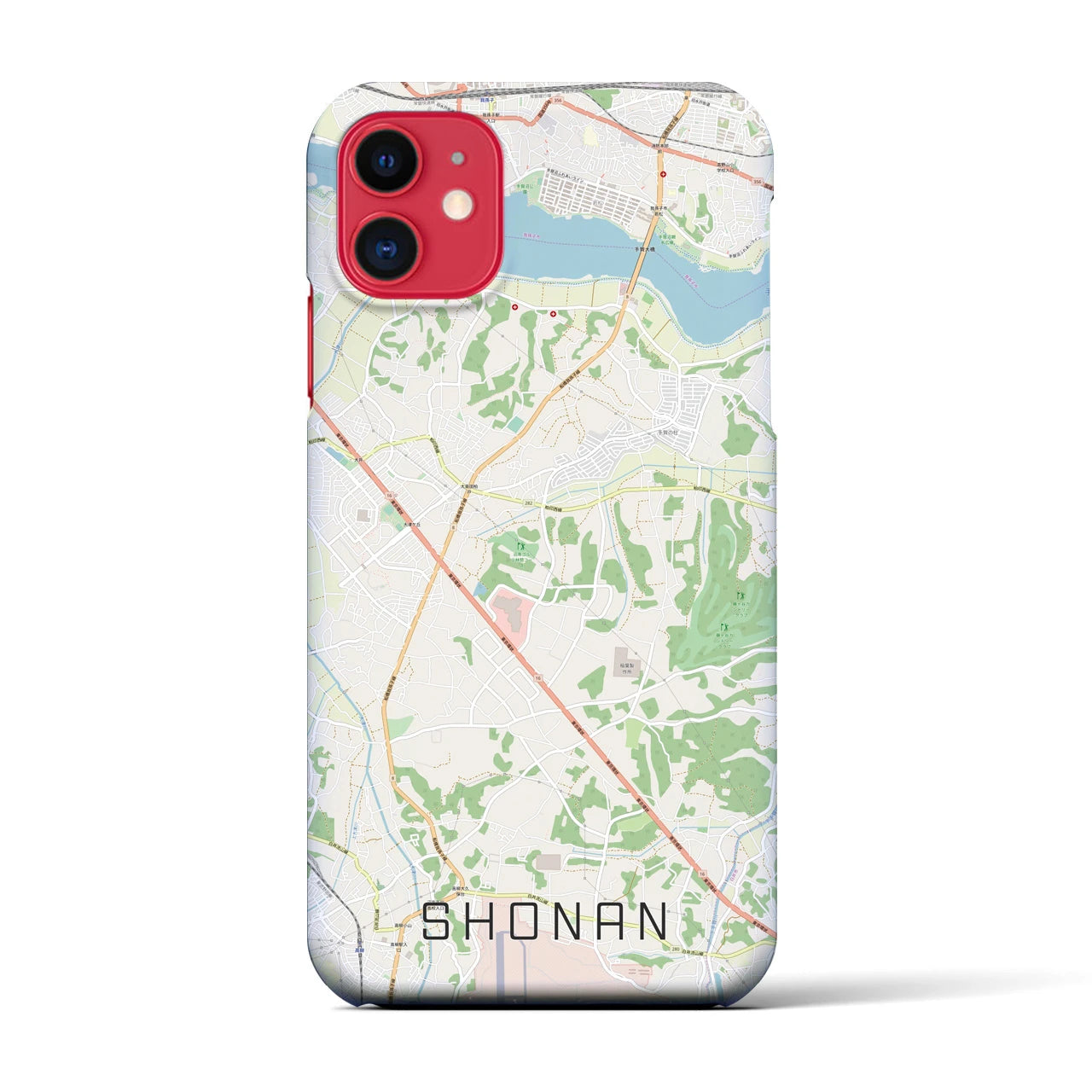 【沼南(千葉県)】地図柄iPhoneケース(バックカバータイプ)