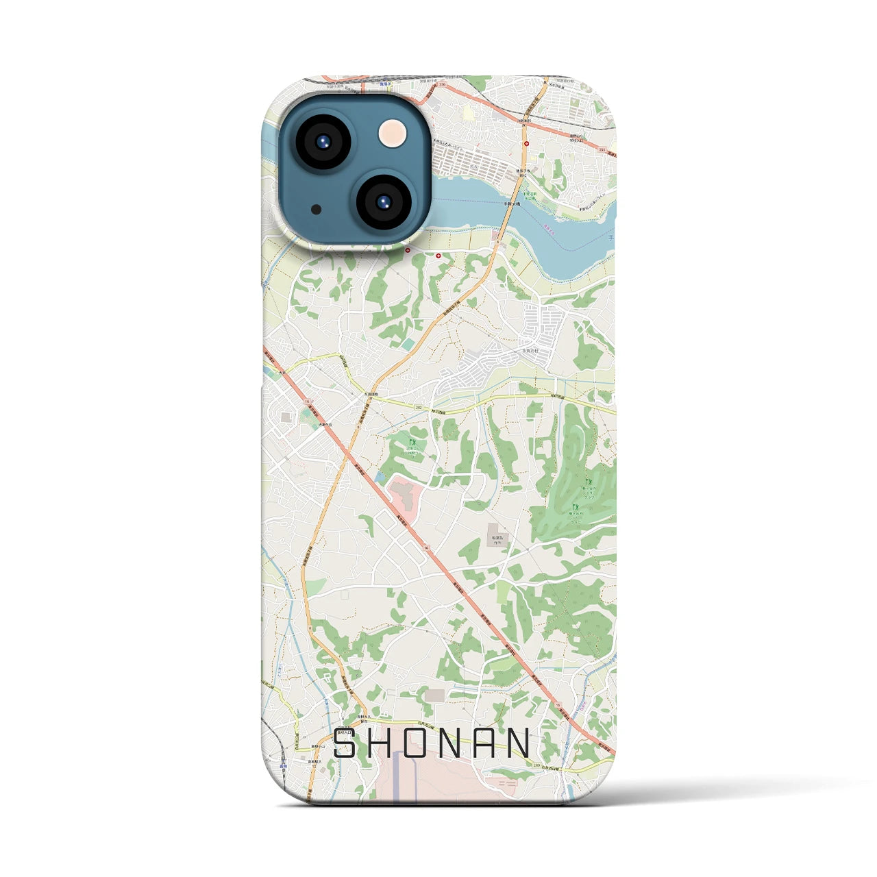 【沼南(千葉県)】地図柄iPhoneケース(バックカバータイプ)