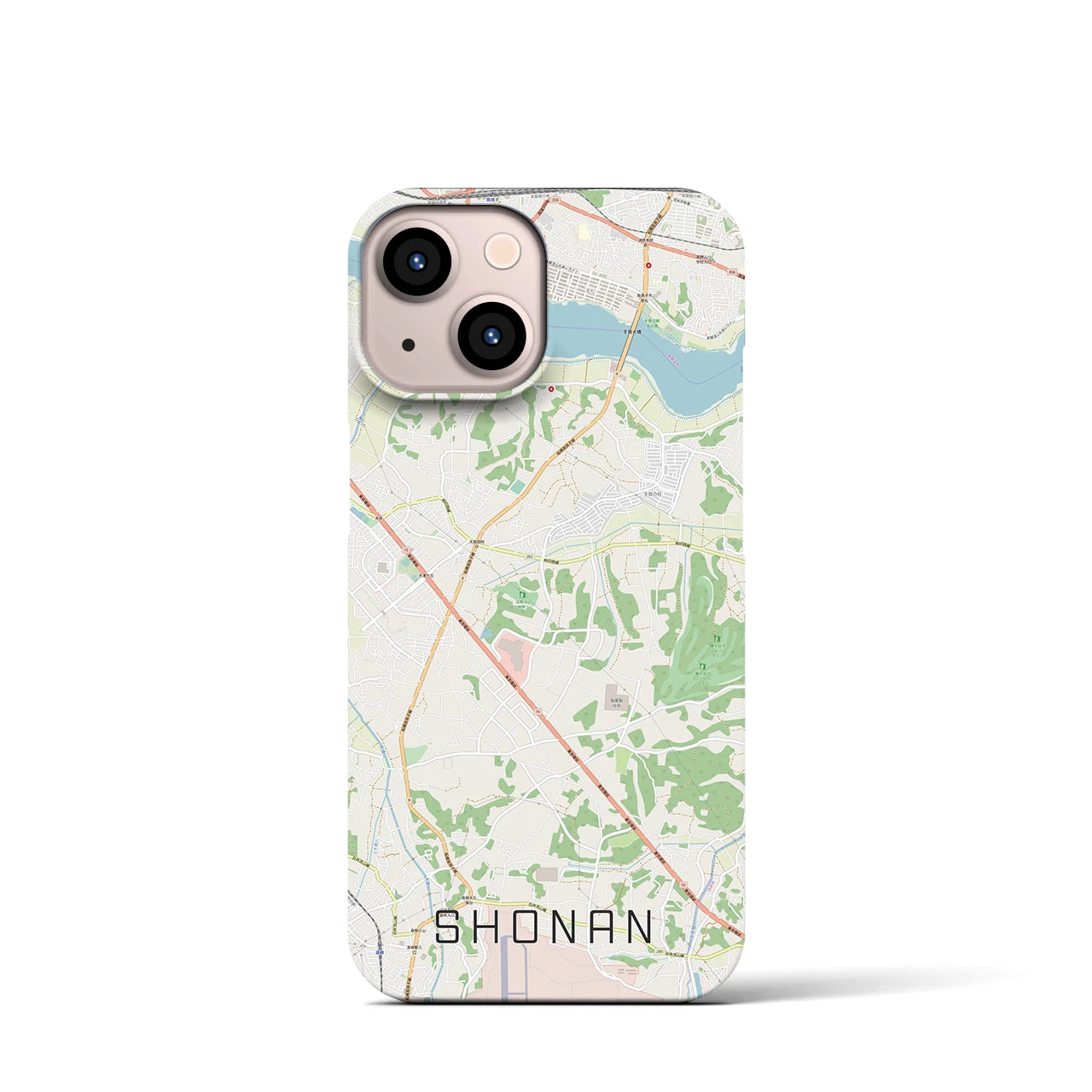 【沼南(千葉県)】地図柄iPhoneケース(バックカバータイプ)