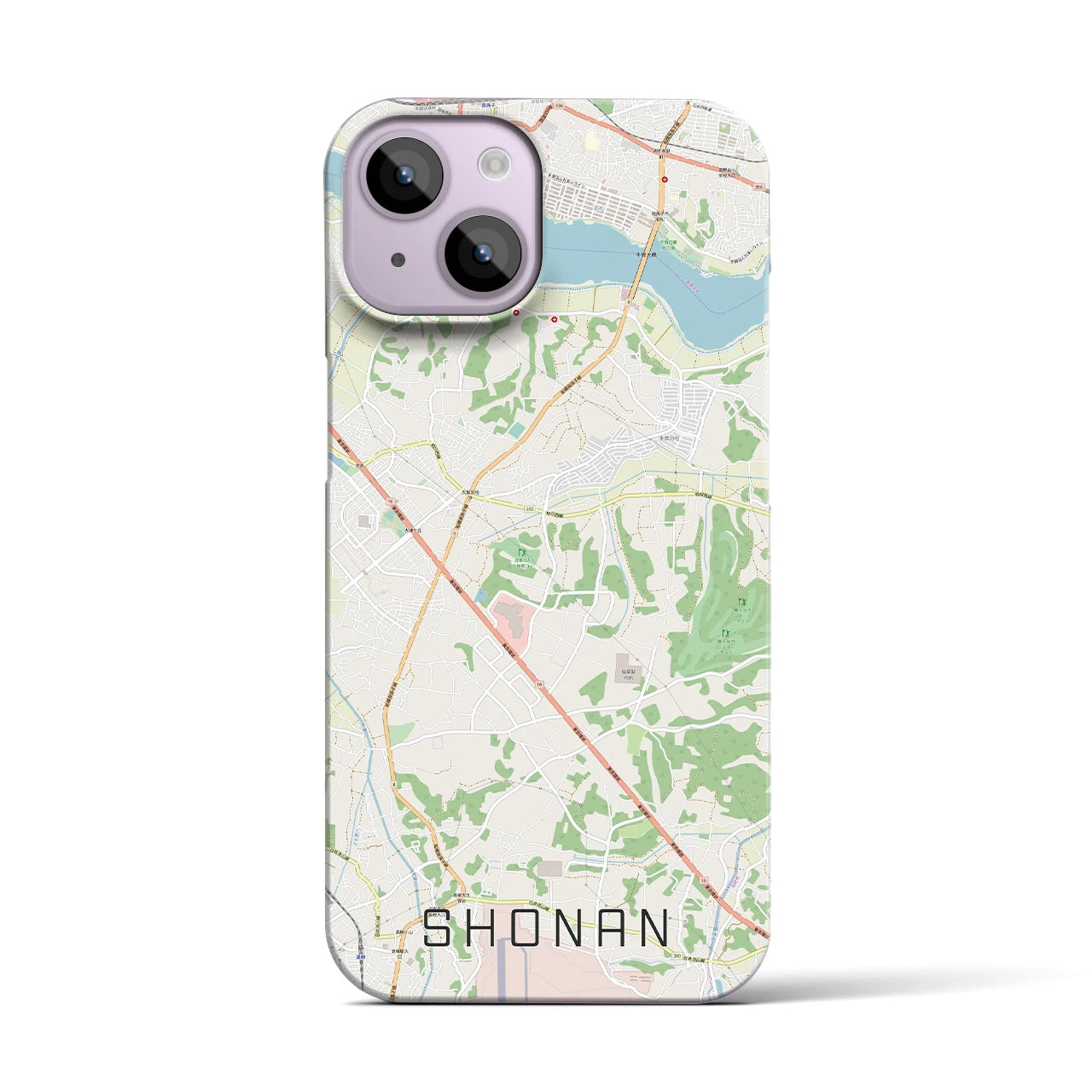 【沼南(千葉県)】地図柄iPhoneケース(バックカバータイプ)