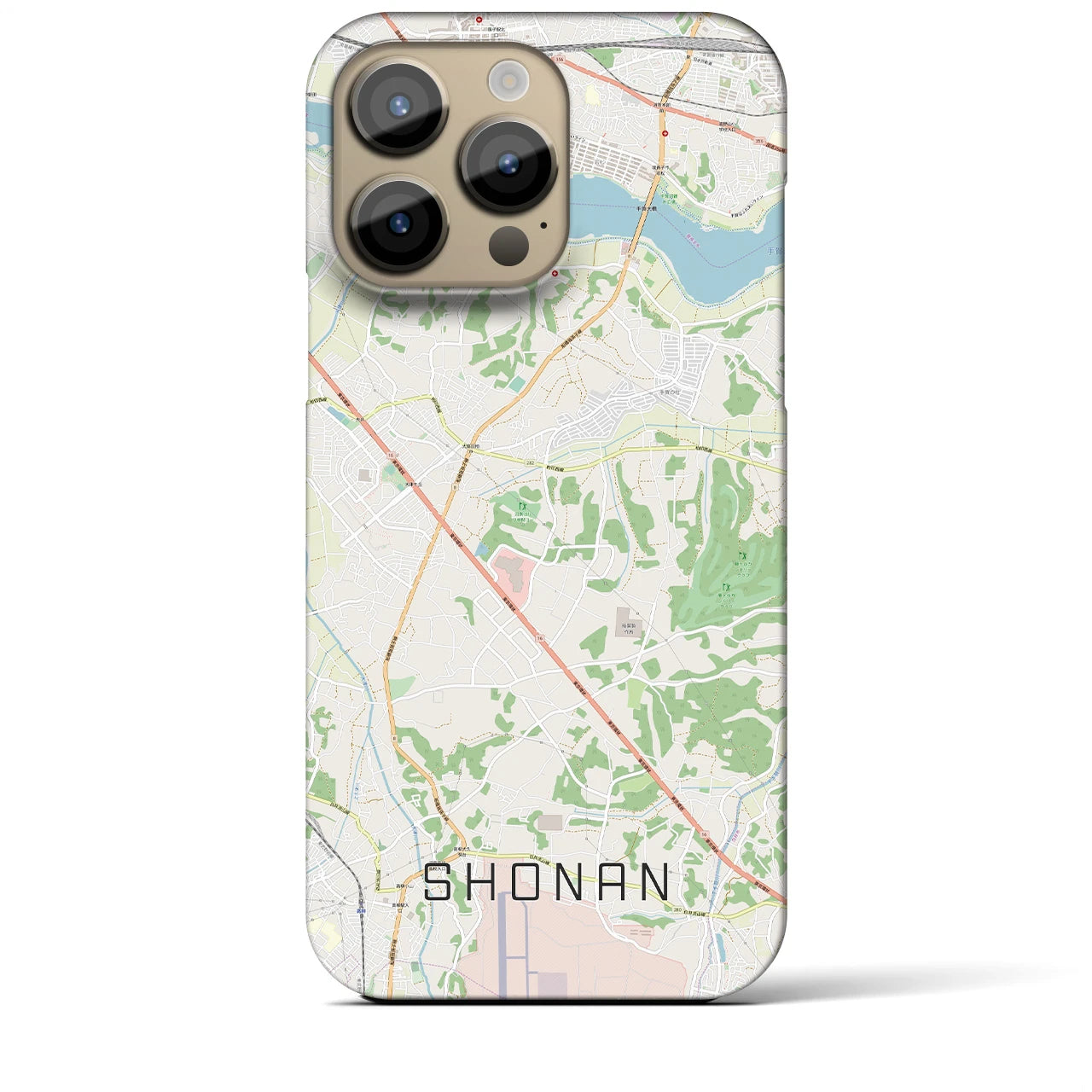 【沼南(千葉県)】地図柄iPhoneケース(バックカバータイプ)
