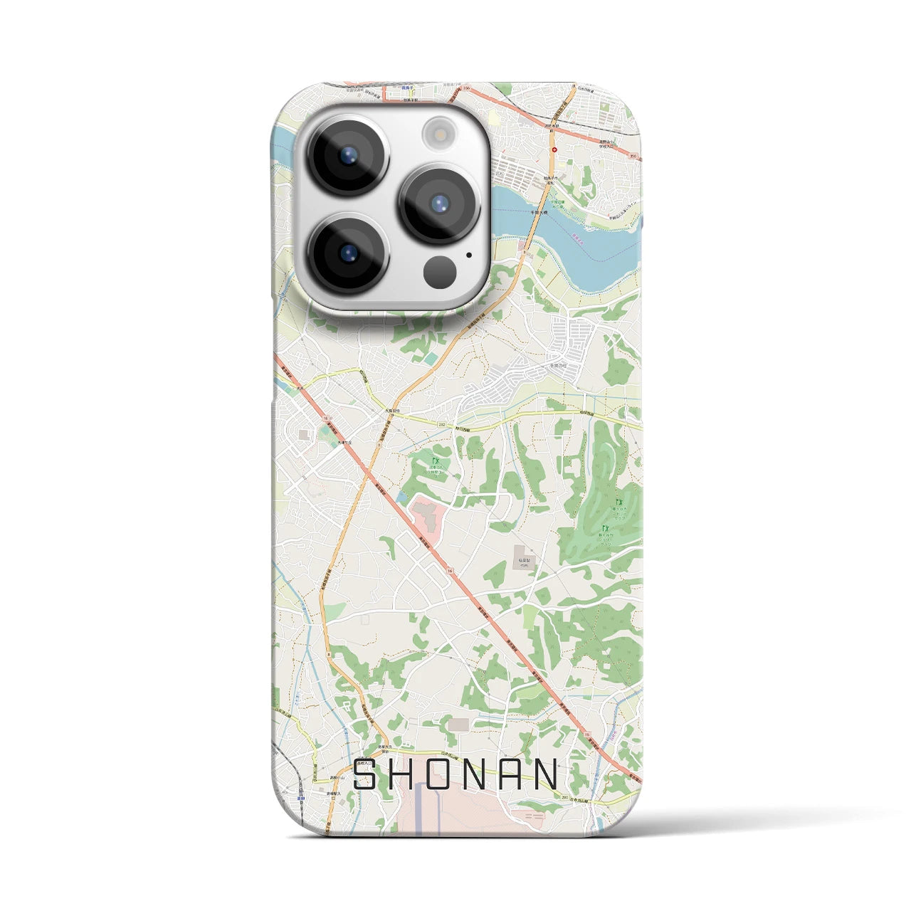 【沼南(千葉県)】地図柄iPhoneケース(バックカバータイプ)