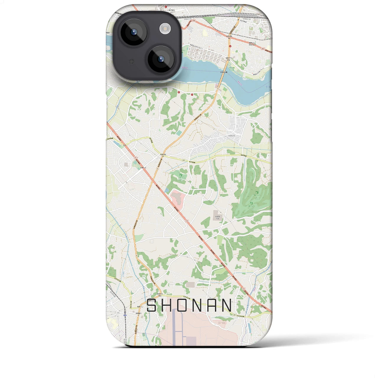 【沼南(千葉県)】地図柄iPhoneケース(バックカバータイプ)