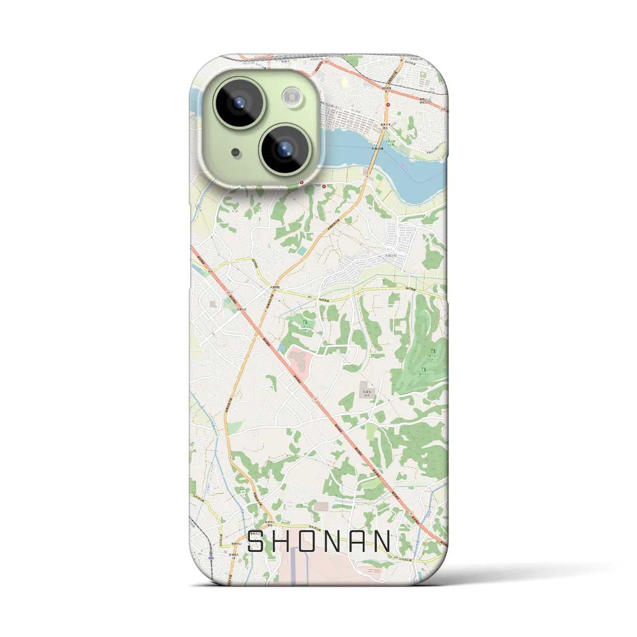 【沼南(千葉県)】地図柄iPhoneケース(バックカバータイプ)