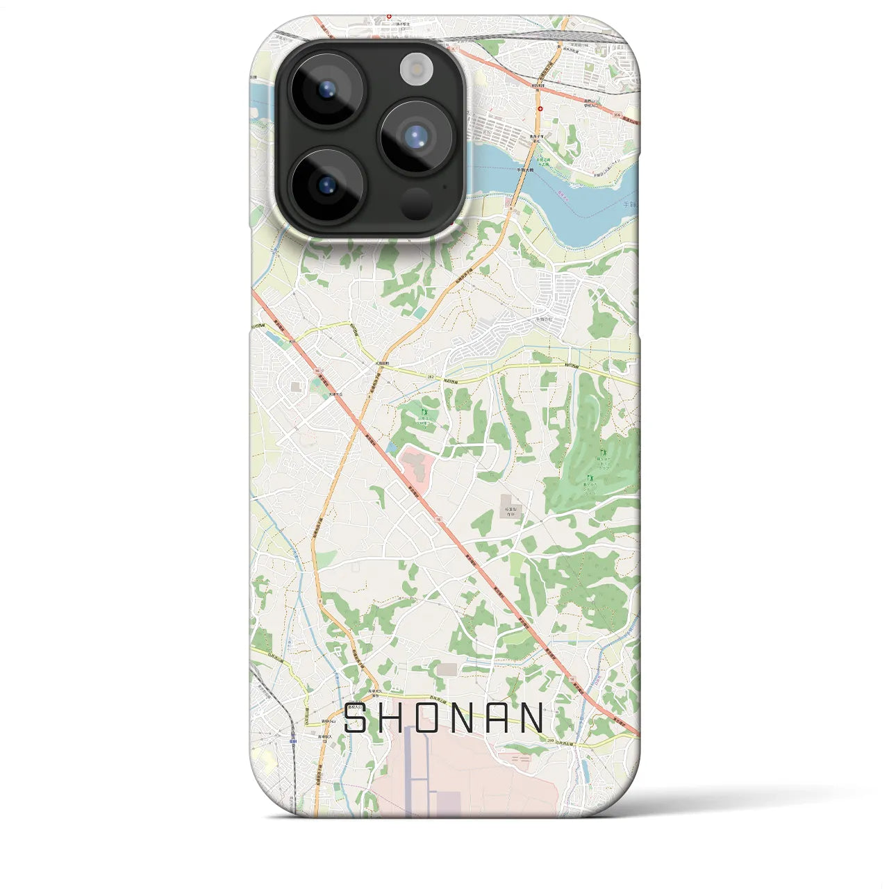 【沼南(千葉県)】地図柄iPhoneケース(バックカバータイプ)