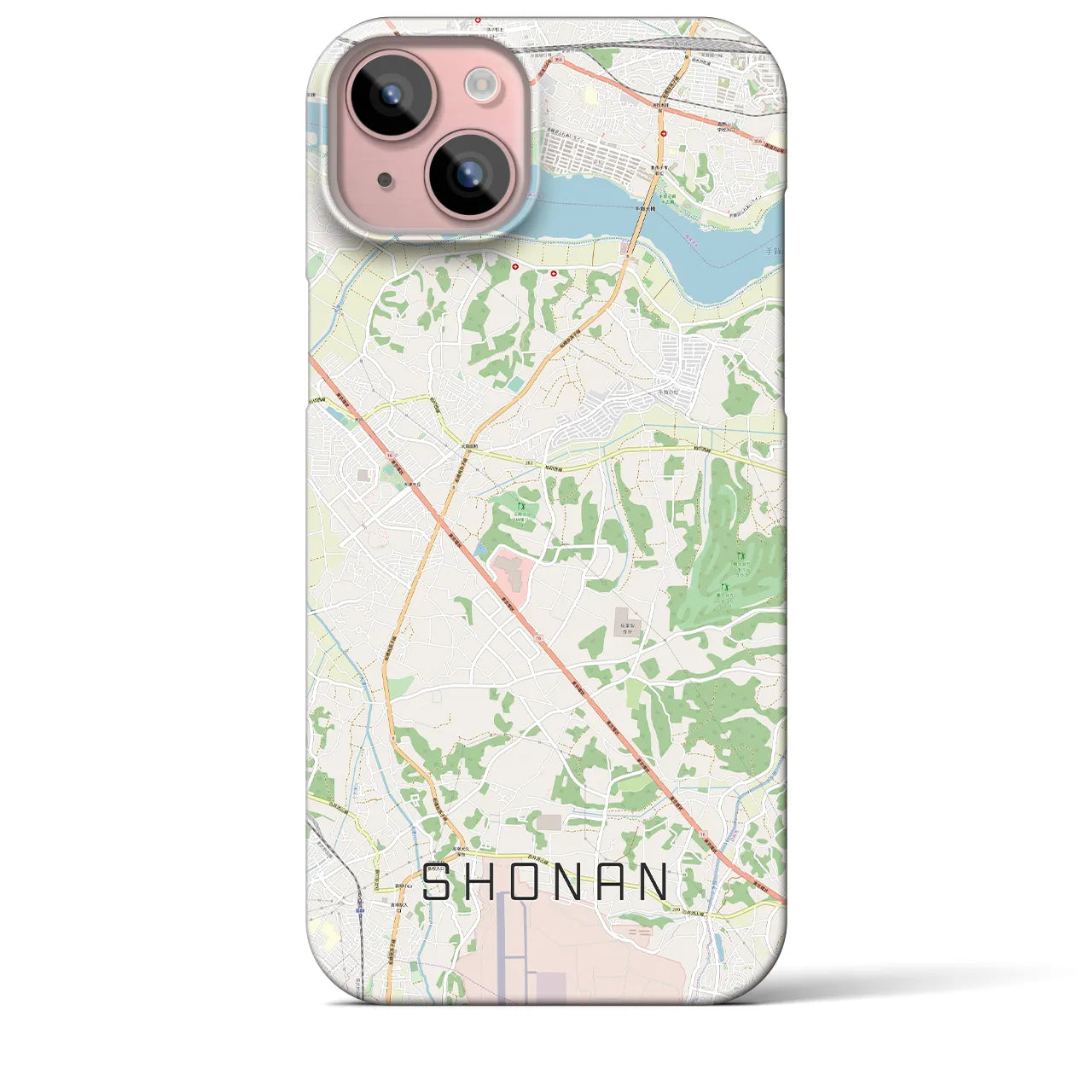 【沼南(千葉県)】地図柄iPhoneケース(バックカバータイプ)