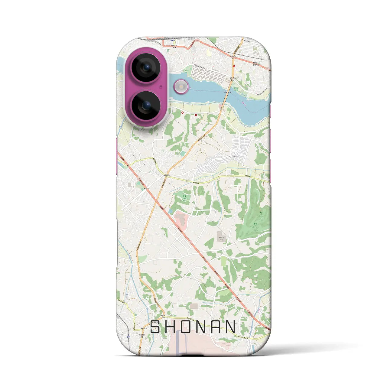 【沼南(千葉県)】地図柄iPhoneケース(バックカバータイプ)