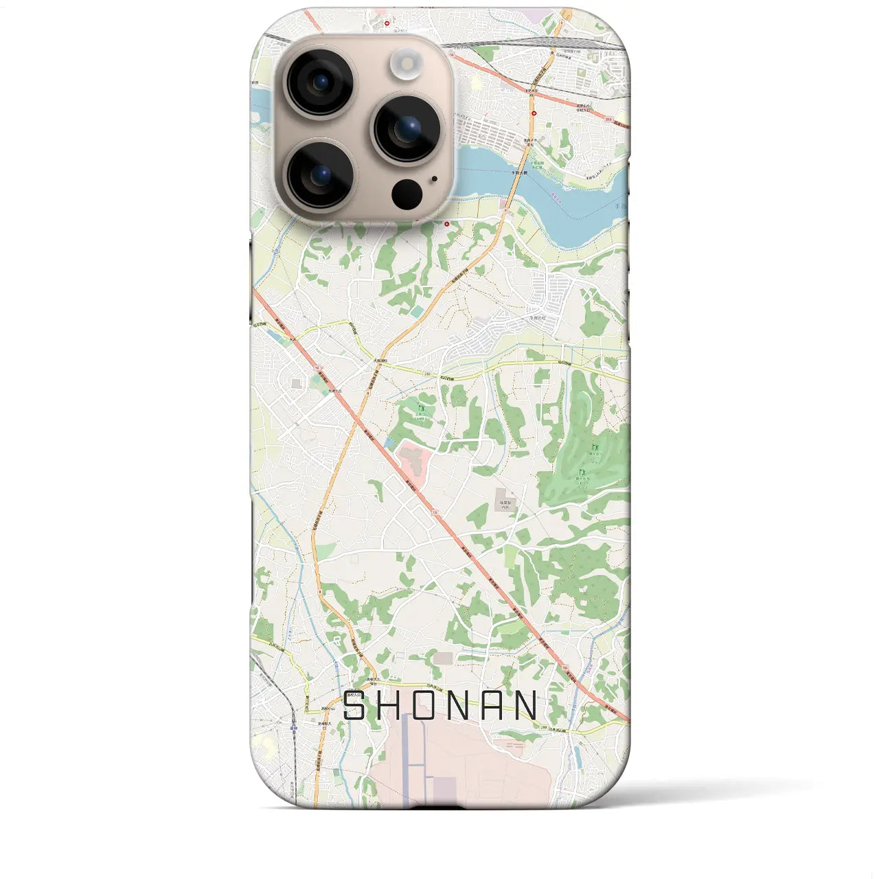【沼南(千葉県)】地図柄iPhoneケース(バックカバータイプ)
