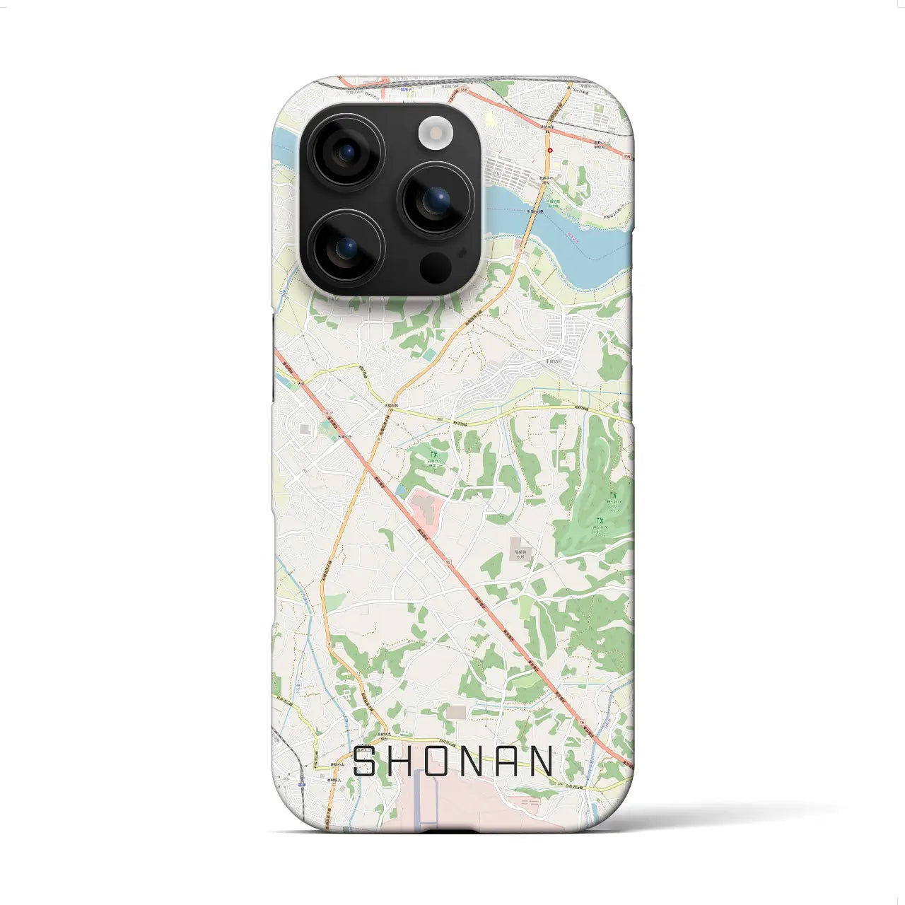 【沼南(千葉県)】地図柄iPhoneケース(バックカバータイプ)