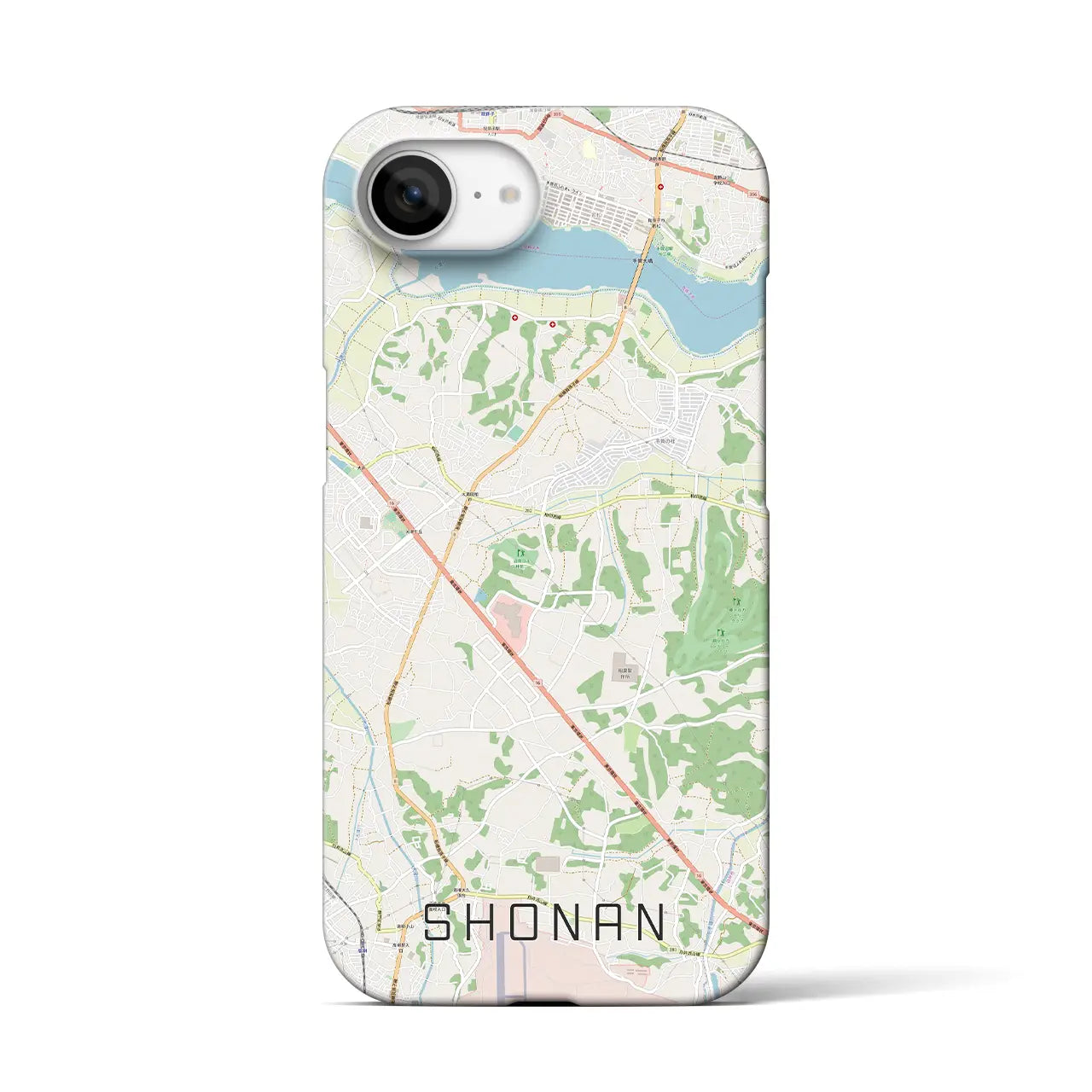 【沼南(千葉県)】地図柄iPhoneケース(バックカバータイプ)