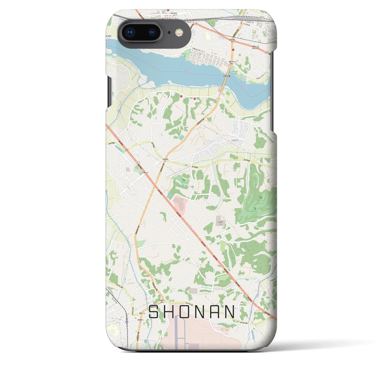 【沼南(千葉県)】地図柄iPhoneケース(バックカバータイプ)