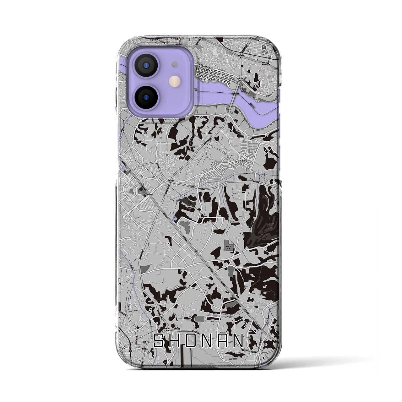 【沼南(千葉県)】地図柄iPhoneケース(クリアタイプ)