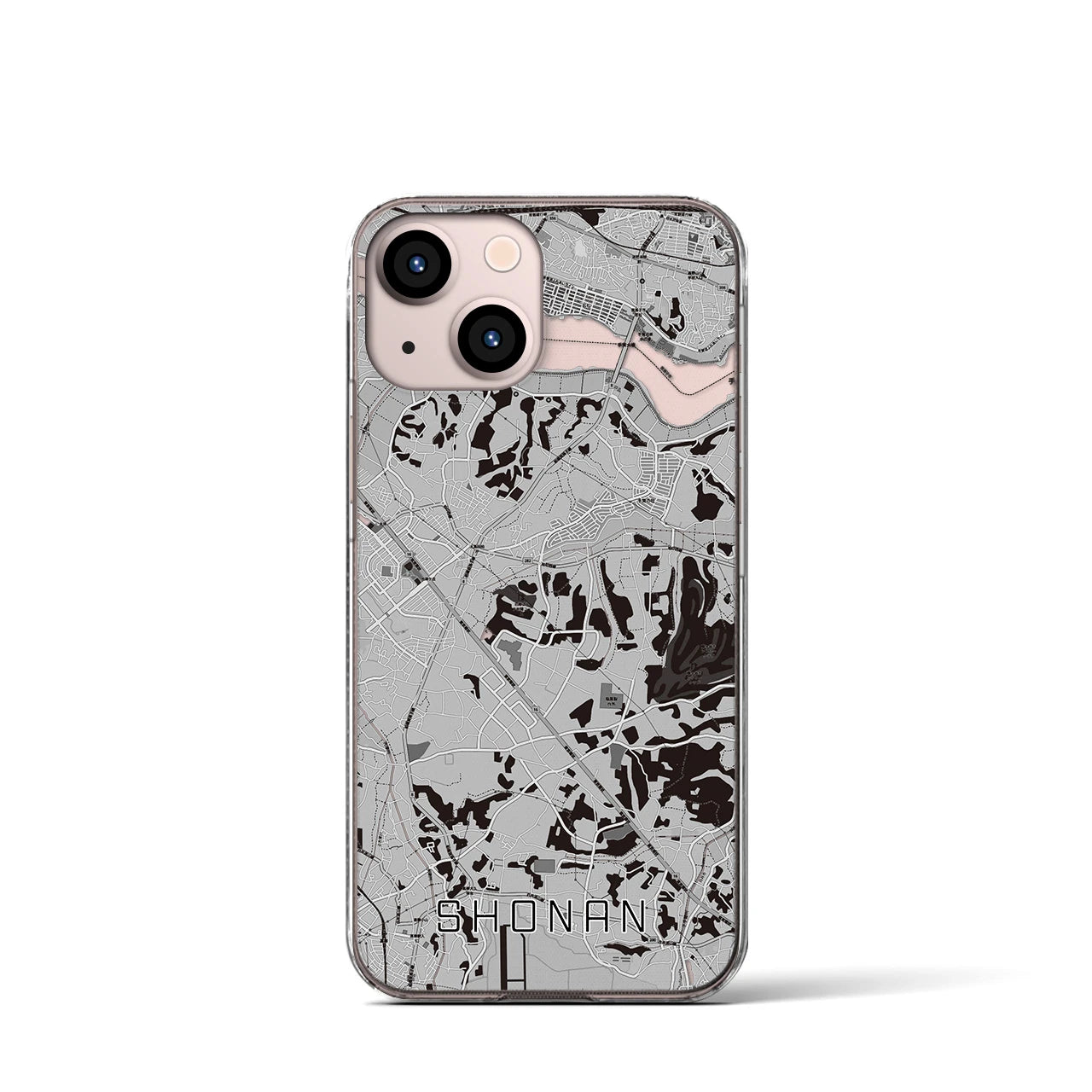 【沼南(千葉県)】地図柄iPhoneケース(クリアタイプ)